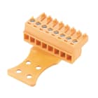 WEIDMULLER - Connettori per circuito stampato 160V 17.5A Passo 3.81mm 1.5mm² 17 poli Collegamento a vite Box BCZ 3.81/17/180ZE SN OR BX.