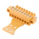 WEIDMULLER - Connettori per circuito stampato, 160V, 17.5A, Passo 3.81mm, 1.5mm², 18 poli, Collegamento a vite, Box BCZ 3.81/18/180FZE SN OR BX.