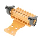 WEIDMULLER - Connettori per circuito stampato, 160V, 17.5A, Passo 3.81mm, 1.5mm², 20 poli, Collegamento a vite, Box BCZ 3.81/20/180LRZE SN OR BX. 1236970000