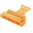 WEIDMULLER - Connettori per circuito stampato, 160V, 17.5A, Passo 3.81mm, 1.5mm², 7 poli, Collegamento a vite, SCZ 3.81/07/180FZE SN OR BX.