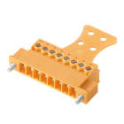 WEIDMULLER - Connettori per circuito stampato, 160V, 17.5A, Passo 3.81mm, 1.5mm², 6 poli, Collegamento a vite, SCZ 3.81/06/180FIZE SN OR BX.