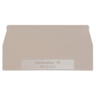 WEIDMULLER - Piastra terminale 82.2mm x 1.5mm Beige scuro WAP WTL6 SL 4-6
