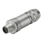 WEIDMULLER - Connettore circolare personalizzabile sul campo maschio diritto M12 6-8 mm 8 poli collegamento a vite SAISM-8/9S-M12.