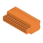WEIDMULLER - Connettori per circuito stampato 160V 13.4A Passo 3.50mm 1.5mm² 26 poli PUSH IN attuatore Box B2CF 3.50/26/180 SN OR BX.