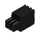 WEIDMULLER - Connettori per circuito stampato 160V 13.4A Passo 3.50mm 1.5mm² 6 poli PUSH IN attuatore Box B2CF 3.50/06/180 SN BK BX