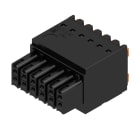WEIDMULLER - Connettori per circuito stampato 160V 13.4A Passo 3.50mm 1.5mm² 12 poli PUSH IN attuatore Box B2CF 3.50/12/180 SN BK BX.