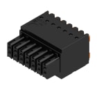 WEIDMULLER - Connettori per circuito stampato 160V 13.4A Passo 3.50mm 1.5mm² 14 poli PUSH IN attuatore Box B2CF 3.50/14/180 SN BK BX.