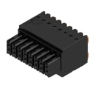 WEIDMULLER - Connettori per circuito stampato 160V 13.4A Passo 3.50mm 1.5mm² 16 poli PUSH IN attuatore Box B2CF 3.50/16/180 SN BK BX