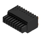 WEIDMULLER - Connettori per circuito stampato 160V 13.4A Passo 3.50mm 1.5mm² 18 poli PUSH IN attuatore Box B2CF 3.50/18/180 SN BK BX.