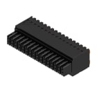 WEIDMULLER - Connettori per circuito stampato 160V 13.4A Passo 3.50mm 1.5mm² 32 poli PUSH IN attuatore Box B2CF 3.50/32/180 SN BK BX.