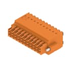 WEIDMULLER - Connettori per circuito stampato 160V 13.4A Passo 3.50mm 1.5mm² 22 poli PUSH IN attuatore Box B2CF 3.50/22/180F SN OR BX.