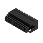 WEIDMULLER - Connettori per circuito stampato 160V 13.4A Passo 3.50mm 1.5mm² 26 poli PUSH IN attuatore Box B2CF 3.50/26/180F SN BK BX.