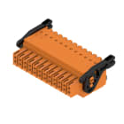 WEIDMULLER - Connettori per circuito stampato 160V 13.4A Passo 3.50mm 1.5mm² 24 poli PUSH IN attuatore Box B2CF 3.50/24/180LR SN OR BX.