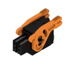WEIDMULLER - Connettori per circuito stampato 160V 13.4A Passo 3.50mm 1.5mm² 4 poli PUSH IN attuatore Box B2CF 3.50/04/180LR SN BK BX.