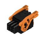 WEIDMULLER - Connettori per circuito stampato 160V 13.4A Passo 3.50mm 1.5mm² 6 poli PUSH IN attuatore Box B2CF 3.50/06/180LR SN BK BX.