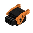 WEIDMULLER - Connettori per circuito stampato 160V 13.4A Passo 3.50mm 1.5mm² 8 poli PUSH IN attuatore Box B2CF 3.50/08/180LR SN BK BX.
