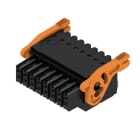 WEIDMULLER - Connettori per circuito stampato 160V 13.4A Passo 3.50mm 1.5mm² 16 poli PUSH IN attuatore Box B2CF 3.50/16/180LR SN BK BX