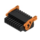 WEIDMULLER - Connettori per circuito stampato 160V 13.4A Passo 3.50mm 1.5mm² 18 poli PUSH IN attuatore Box B2CF 3.50/18/180LR SN BK BX.