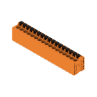 WEIDMULLER - Morsetto per circuito stampato, 320 V, 24 A, Passo in mm: 5.00, 2.5 mm², Numero di poli: 17, PUSH IN con attuatore, Collegamento a saldare THT, 180°,