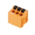 WEIDMULLER - Morsetto per circuito stampato, 320 V, 24 A, Passo in mm: 5.00, 2.5 mm², Numero di poli: 23, PUSH IN con tasto di attivazione, Collegamento a saldare