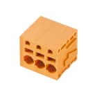WEIDMULLER - Morsetto per circuito stampato, 320 V, 24 A, Passo in mm: 5.08, 2.5 mm², Numero di poli: 4, PUSH IN, Collegamento a saldare THT, 90°, Box