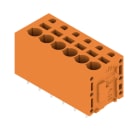 WEIDMULLER - Morsetto per circuito stampato, 320 V, 24 A, Passo in mm: 5.08, 2.5 mm², Numero di poli: 6, PUSH IN, Collegamento a saldare THT, 180°, Box