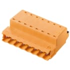 WEIDMULLER - Connettori per circuito stampato 320V 25.9A Passo 5.08mm 3.31mm² 10 poli PUSH IN con attuatore Box SLF 5.08/10/180B SN OR BX.