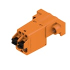 WEIDMULLER - Connettori per circuito stampato 320V 25.9A Passo 5.08mm 3.31mm² 2 poli PUSH IN con attuatore Box SLF 5.08/02/180F SN OR BX.