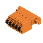 WEIDMULLER - Connettori per circuito stampato 320V 25.9A Passo 5.08mm 3.31mm² 5 poli PUSH IN attuatore Box SLF 5.08/05/180F SN OR BX.