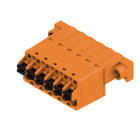 WEIDMULLER - Connettori per circuito stampato 320V 25.9A Passo 5.08mm 3.31mm² 6 poli PUSH IN con attuatore Box SLF 5.08/06/180F SN OR BX.