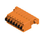 WEIDMULLER - Connettori per circuito stampato 320V 25.9A Passo 5.08mm 3.31mm² 7 poli PUSH IN con attuatore Box SLF 5.08/07/180F SN OR BX. 1335700000