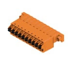 WEIDMULLER - Connettori per circuito stampato 320V 25.9A Passo 5.08mm 3.31mm² 10 poli PUSH IN con attuatore Box SLF 5.08/10/180F SN OR BX.