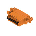 WEIDMULLER - Connettori per circuito stampato 320V 25.9A Passo 5.08mm 3.31mm² 6 poli PUSH IN con attuatore Box SLF 5.08/06/180DF SN OR BX.