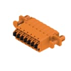 WEIDMULLER - Connettori per circuito stampato 320V 25.9A Passo 5.08mm 3.31mm² 7 poli PUSH IN attuatore Box SLF 5.08/07/180DF SN OR BX.