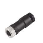 WEIDMULLER - Connettore circolare femmina diritto personalizzabile sul campo M12 8-10 mm 5 poli collegamento a vite SAIB-5/11-1.5.
