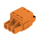 WEIDMULLER - Connettori per circuito stampato 320V 24A Passo 5.08mm 3.31mm² 3 poli PUSH IN con attuatore Box BLF 5.08HC/03/180B SN OR BX. 1368820000