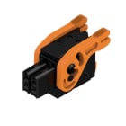 WEIDMULLER - Connettori per circuito stampato 160V 13.4A Passo 3.50mm 1.5mm² 4 poli PUSH IN attuatore Box B2CF 3.50/04/180LH SN BK BX.