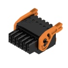 WEIDMULLER - Connettori per circuito stampato 160V 13.4A Passo 3.50mm 1.5mm² 12 poli PUSH IN attuatore Box B2CF 3.50/12/180LH SN BK BX