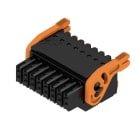 WEIDMULLER - Connettori per circuito stampato 160V 13.4A Passo 3.50mm 1.5mm² 16 poli PUSH IN attuatore Box B2CF 3.50/16/180LH SN BK BX