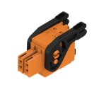 WEIDMULLER - Connettori per circuito stampato 160V 13.4A Passo 3.50mm 1.5mm² 4 poli PUSH IN attuatore Box B2CF 3.50/04/180LH SN OR BX