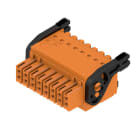 WEIDMULLER - Connettori per circuito stampato 160V 13.4A Passo 3.50mm 1.5mm² 16 poli PUSH IN attuatore Box B2CF 3.50/16/180LH SN OR BX