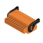 WEIDMULLER - Connettori per circuito stampato 160V 13.4A Passo 3.50mm 1.5mm² 22 poli PUSH IN attuatore Box B2CF 3.50/22/180LH SN OR BX.