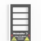 WEIDMULLER - Inserimento, Tipo di etichetta: CC-M 18/52, Versione: Vassoio per 4 etichette.
