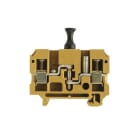WEIDMULLER - Morsetto sezionatore di prova, collegamento a vite, giallo medio, 10 mm², 27 A, 500 V, numero di collegamenti: 2, numero di piani: 1, TS 35, V-0, 5VA, SAKC 10/35 2 STB4 KRG.