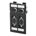WEIDMULLER - Piastra inserto per custodie portacomponenti, integrata, Inserto piastra, Schermato, 2x dati, 2x segnale