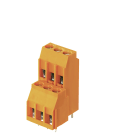 WEIDMULLER - Morsetto per circuito stampato 320V 32.5A Passo 5.08mm 6mm² 8 poli Collegamento a vite/saldare THT 90° Box LL2N 5.08/08/90 3.2SN BK BX