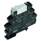 WEIDMULLER - Modulo a relè TRZ 120VUC con LED verde, raddrizzatore e 1 contatto di scambio (AgNi). Capacità di 16A a 250V AC, molla autobloccante e tasto di prova disponibile.