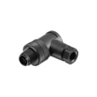 WEIDMULLER - Connettore circolare personalizzabile sul campo, Perno 90°, Collegamento a vite M12 6-8 mm, SAISW-4/9(KV) con 4 poli e collegamento non schermato.
