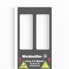 WEIDMULLER - Inserimento, Tipo di etichetta: CC-M 27/70, Versione: Vassoio per 3 etichette.