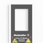 WEIDMULLER - Inserimento, Tipo di etichetta: CC-M 43/70, Versione: Vassoio per 1 cartello.